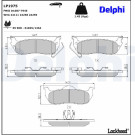 Delphi | Bremsbelagsatz, Scheibenbremse | LP1975 Delphi | Bremsbelagsatz, Scheibenbremse | LP1975