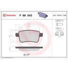 Brembo | Bremsbelagsatz, Scheibenbremse | P 68 043 Brembo | Bremsbelagsatz, Scheibenbremse | P 68 043