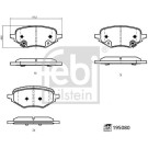 febi bilstein | Bremsbelagsatz, Scheibenbremse | 195080 febi bilstein | Bremsbelagsatz, Scheibenbremse | 195080