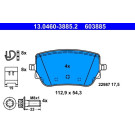 ATE | Bremsbelagsatz, Scheibenbremse | 13.0460-3885.2