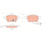 TRW | Bremsbelagsatz, Scheibenbremse | GDB1049 TRW | Bremsbelagsatz, Scheibenbremse | GDB1049