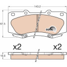 TRW | Bremsbelagsatz, Scheibenbremse | GDB3534 TRW | Bremsbelagsatz, Scheibenbremse | GDB3534