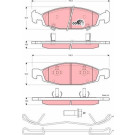 TRW | Bremsbelagsatz, Scheibenbremse | GDB4120