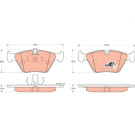 TRW | Bremsbelagsatz, Scheibenbremse | GDB1264 TRW | Bremsbelagsatz, Scheibenbremse | GDB1264