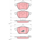 TRW | Bremsbelagsatz, Scheibenbremse | GDB1275 TRW | Bremsbelagsatz, Scheibenbremse | GDB1275
