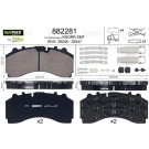 Valeo | Bremsbelagsatz, Scheibenbremse | 882281 Valeo | Bremsbelagsatz, Scheibenbremse | 882281