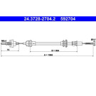 ATE | Seilzug, Kupplungsbetätigung | 24.3728-2704.2