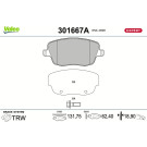 Valeo | Bremsbelagsatz, Scheibenbremse | 301667A Valeo | Bremsbelagsatz, Scheibenbremse | 301667A