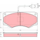 TRW | Bremsbelagsatz, Scheibenbremse | GDB1248 TRW | Bremsbelagsatz, Scheibenbremse | GDB1248