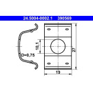 ATE | Halter, Bremsschlauch | 24.5004-0002.1