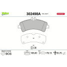 Valeo | Bremsbelagsatz, Scheibenbremse | 302498A Valeo | Bremsbelagsatz, Scheibenbremse | 302498A