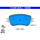 ATE | Bremsbelagsatz, Scheibenbremse | 13.0460-3825.2 ATE | Bremsbelagsatz, Scheibenbremse | 13.0460-3825.2