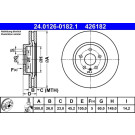 ATE | Bremsscheibe | 24.0126-0182.1