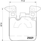 Brembo | Bremsbelagsatz, Scheibenbremse | P 06 087