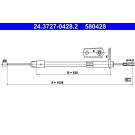 ATE | Seilzug, Feststellbremse | 24.3727-0428.2