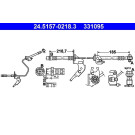 ATE | Bremsschlauch | 24.5157-0218.3