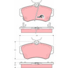 TRW | Bremsbelagsatz, Scheibenbremse | GDB4118 TRW | Bremsbelagsatz, Scheibenbremse | GDB4118