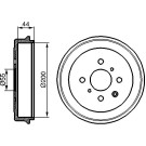 BOSCH | Bremstrommel | 0 986 477 148