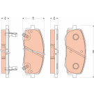 TRW | Bremsbelagsatz, Scheibenbremse | GDB3510 TRW | Bremsbelagsatz, Scheibenbremse | GDB3510