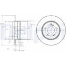 Delphi | Bremsscheibe | BG3326C