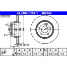 ATE 24.0109-0154.1 Bremsscheibe Ø278mm für MERCEDES C-Klasse, 5x112,0, voll, beschichtet