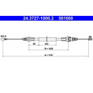 ATE | Seilzug, Feststellbremse | 24.3727-1000.2