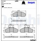 Delphi | Bremsbelagsatz, Scheibenbremse | LP1105 Delphi | Bremsbelagsatz, Scheibenbremse | LP1105
