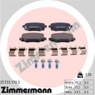 Zimmermann | Bremsbelagsatz, Scheibenbremse | 25733.170.2 Zimmermann | Bremsbelagsatz, Scheibenbremse | 25733.170.2