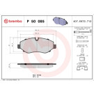 Brembo | Bremsbelagsatz, Scheibenbremse | P 50 085