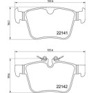 Brembo | Bremsbelagsatz, Scheibenbremse | P 36 037