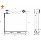NRF | Wärmetauscher, Innenraumheizung | 54421