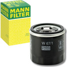 MANN-FILTER W 67/1 Ölfilter M 20 X 1.5, mit einem Rücklaufsperrventil, Anschraubfilter