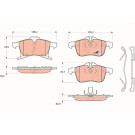 TRW | Bremsbelagsatz, Scheibenbremse | GDB1668