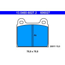 ATE | Bremsbelagsatz, Scheibenbremse | 13.0460-6027.2