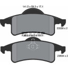 Textar | Bremsbelagsatz, Scheibenbremse | 2333901 Textar | Bremsbelagsatz, Scheibenbremse | 2333901