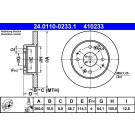 ATE | Bremsscheibe | 24.0110-0233.1