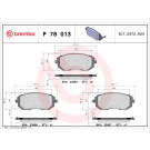 Brembo | Bremsbelagsatz, Scheibenbremse | P 78 013X Brembo | Bremsbelagsatz, Scheibenbremse | P 78 013X