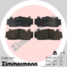 Zimmermann | Bremsbelagsatz, Scheibenbremse | 25380.190.1 Zimmermann | Bremsbelagsatz, Scheibenbremse | 25380.190.1