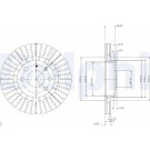 Delphi | Bremsscheibe | BG2636