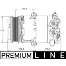 Mahle | Kompressor, Klimaanlage | ACP 1332 000P