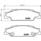 Brembo | Bremsbelagsatz, Scheibenbremse | P 09 007 Brembo | Bremsbelagsatz, Scheibenbremse | P 09 007