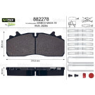 Valeo | Bremsbelagsatz, Scheibenbremse | 882278 Valeo | Bremsbelagsatz, Scheibenbremse | 882278