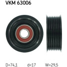 SKF | Umlenk-/Führungsrolle, Keilrippenriemen | VKM 63006