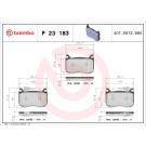 Brembo | Bremsbelagsatz, Scheibenbremse | P 23 183 Brembo | Bremsbelagsatz, Scheibenbremse | P 23 183