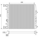 Valeo | Kühler, Motorkühlung | 733062