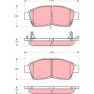 TRW | Bremsbelagsatz, Scheibenbremse | GDB3300 TRW | Bremsbelagsatz, Scheibenbremse | GDB3300