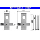 ATE | Zubehörsatz, Scheibenbremsbelag | 13.0460-0267.2