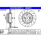 ATE | Bremsscheibe | 24.0124-0231.2