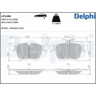 Delphi | Bremsbelagsatz, Scheibenbremse | LP2490