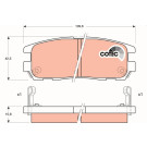 TRW | Bremsbelagsatz, Scheibenbremse | GDB1187 TRW | Bremsbelagsatz, Scheibenbremse | GDB1187